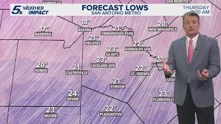 Extreme Cold Warning in effect through noon Thursday | KENS 5 Weather Impact Forecast