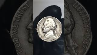 Rare Vintage Jefferson nickel 1957-D Worth Money