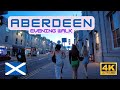 Aberdeen Scotland evening walking tour 4K UHD