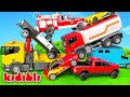 Toy Crash on the Road : Fire Truck, Police Car & Rescue Vehicle 🚒 Educational Kids Video | Kidibli