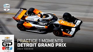 Top moments from Practice 1 for 2024 Chevrolet Detroit Grand Prix | Extended Highlights | INDYCAR