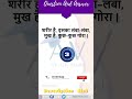 शरीर है इसका लंबा लंबा मुख है कुछ कुछ गोरा in hindi with answer av_gk_study short