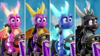 Crash Team Racing - Spyro & Friends DLC - All Characters + New Track