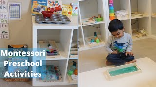Montessori Homeschool shelf activities for 2.5yrs - 3.5yrs old kids