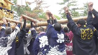 ２０２３北庄司太鼓台　宮入奉納「差し上げ」総社神社秋季例大祭