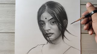How To Draw a Portrait (Process) Part 1| First Time Using Ivory Sheet