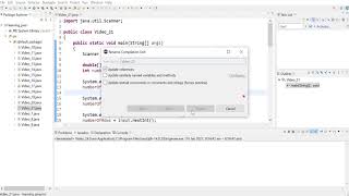 Java 23: How to rename a java file in eclipse