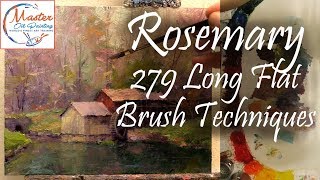 Brush Techniques Using Rosemary Series 279 Long Flat Sizes 8 & 4