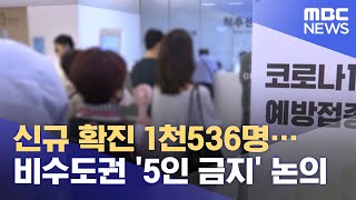 신규 확진 1천536명…비수도권 '5인 금지' 논의 (2021.07.16/12MBC뉴스)