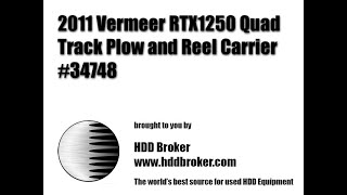 2011 Vermeer RTX1250 - Equipment Demonstration