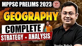 MPPSC Prelims 2023 Geography Preparation Strategy with Paper Analysis 💫