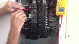 Check Voltage on Single Phase Panel
