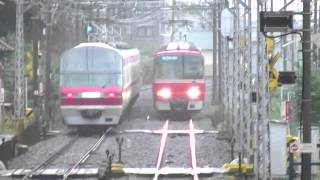 名鉄1000系・1200系＆3500系・3150系　本星崎駅通過