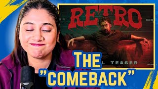 RETRO Title Teaser Reaction | Suriya | Karthik Subbaraj | Pooja Hegde | Ashmita Reacts