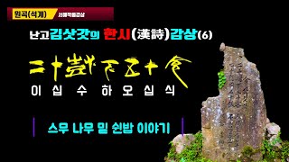 김삿갓의 한시감상(6) /  二十樹下 五十食 (스무 나무 밑 쉰밥)