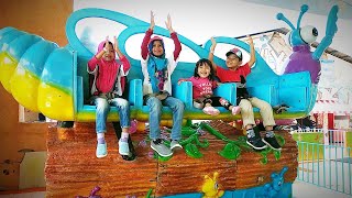 Naik capung di dino park malang