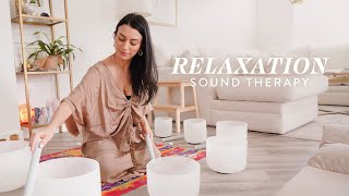 Sound Bath Guided Meditation | Sound Healing & Deep Relaxation 😌 20 Min