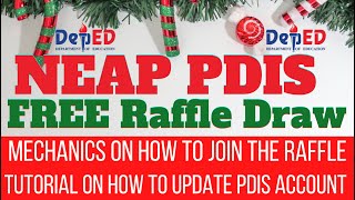 NEAP FREE RAFFLE DRAW , HOW TO JOIN AND UPDATE PDIS