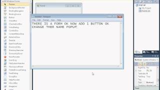 how to make a pop up message in vb 2010