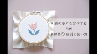 刺繍の基本を配信する #05 刺繍枠 その①「役割と理由」