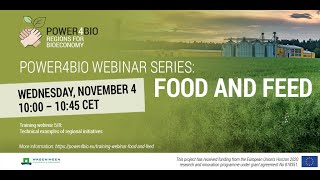 Food and Feed webinar 5: Technical examples of regional initiatives