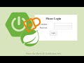 Spring Boot Security Form Authentication with In-memory Users