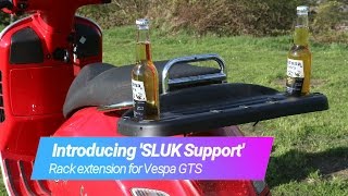 'SLUK Support' rack extension for Vespa (also Lambretta Scomadi)