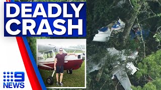 Two men killed in Brisbane plane crash | 9 News Australia