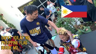 Manny Pacquiao tells John Riel Casimero to color his hair like the Philippine flag 😅