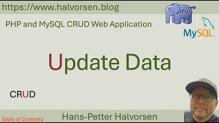PHP and MySQL CRUD Web Application | Part 5 - Update Data