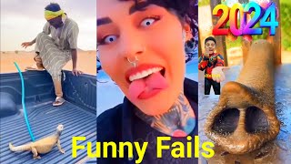 Funny fails 2024 try not to laugh | funny animals | WahNum Funny Channel
