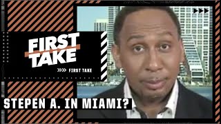 Stephen A. Smith on why he is working from Miami 😎🏝😂| First Take