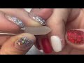 christmas mani using ritzy dips dip powder