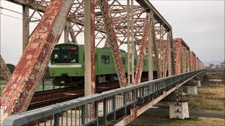 おおさか東線 試運転　赤川鉄橋　Test run, Osaka Higashi Line Akagawa Bridge　(2019.2)