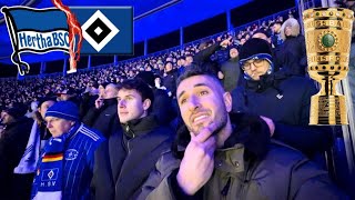 20 000 HSV FANS sehen das BITTERSTE AUS! Hertha BSC vs. Hamburger SV - DFB Pokal Stadionvlog