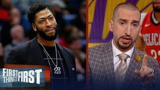 Nick Wright analyzes the Lakers reported trade offer to Pelicans for AD | NBA | FIRST THINGS FIRST