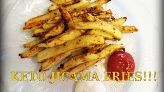 KETO "FRENCH FRIES" - JICAMA FRIES LOW CARB RECIPE - DELICIOUS!