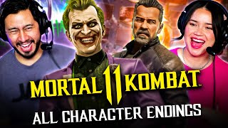 MORTAL KOMBAT 11 : All Characters Endings MK11 (DLC Included) REACTION!