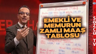 Emekli ve Memurun Zamlı Yeni Maaş Hesabı! SGK Uzmanı Emin Yılmaz Tabloda Hesapladı Anlattı