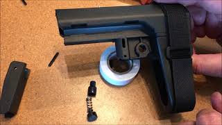 OldGuyDIY Roll Pin Removal From $30 SBA3 Pistol Brace China Clone Jeweler Screwdriver Small Hammer