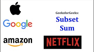 [MEDIUM] Subset Sum [Recursion][Dynamic Programing]