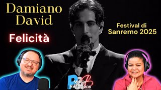 Damiano David (MÅNESKIN) Felicita (2025 Sanremo Performance Live) | Couples Reaction!