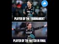 Amelia Kerr crowned Player of the Tournament and Player of the Final in a spectacular World Cup