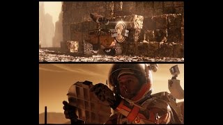 The Martian + WALL-E = WHATN-E (split screen)