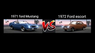 1971 Ford mustang vs 1972 Ford escort ☠️ | The gourav g