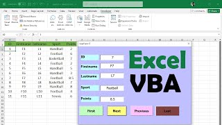 Excel VBA UserForm with Navigation Buttons | Move Between Records Easily!