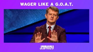 How to Wager in a Jeopardy G.O.A.T. Match | JEOPARDY!
