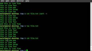Reverse a file - BASH