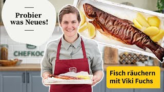 Viki räuchert Fisch in einem Bräter – Fisch zu Hause räuchern | Probier was Neues! | Chefkoch