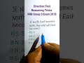 Direction Test | Direction Reasoning Tricks | Reasoning Classes for RRB Group D Exam| #shorts